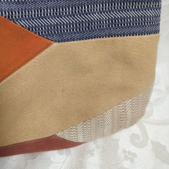 Fossil Patchwork Suede and Fabric Boho Festival Bag - Picture 4 of 11